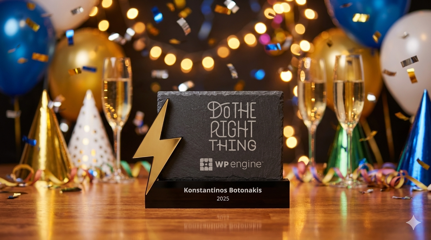 WP Engine Do The Right Thing Supercharged Award 2025
